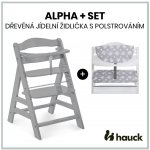 Hauck Alpha+ set 2v1 white+ Teddy grey – Hledejceny.cz