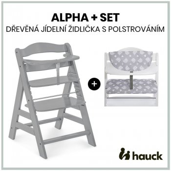 Hauck Alpha+ set 2v1 white+ Teddy grey