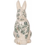 Keramická dekorace králík se zelenými květy Tien French L 16*12*28 cm – Hledejceny.cz