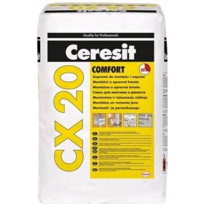 Opravná malta na betonové prvky Ceresit CX20 Comfort 20 kg – Hledejceny.cz