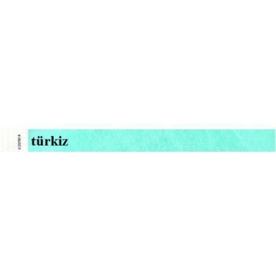 Identifikační náramek, 3/4", tyvek, tyrkysový 100ks – Sleviste.cz