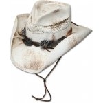 Slaměný western klobouk Stars and Stripes Corona se šňůrkou pod bradu – Zboží Dáma
