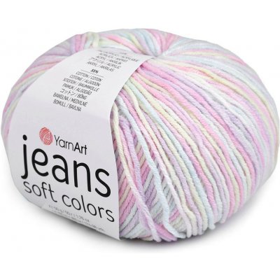 Pletací příze Jeans Soft Color 50 g Varianta: 1 (6212) multikolor, Balení: 1 ks 57089/144886/262600 – Zboží Mobilmania