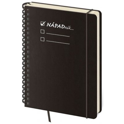 Helma 365 Linkovaný zápisník Twin A5 L černý Nápadník – Sleviste.cz