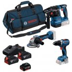 Bosch GSB + GWS + GBH + 3× GBA 5.0 Ah + GAL 12V/18V-80 0615A500AH – Hledejceny.cz