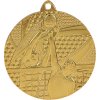 Sportovní medaile Designová kovová medaile Volejbal Zlatá 5 cm