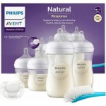 Avent novorozenecká startovací sada Natural Response s ventil AirFree transparentní – Zboží Dáma