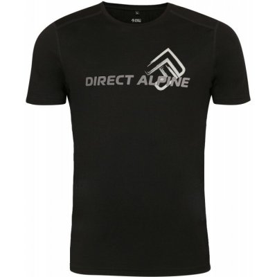 Direct Alpine Furry 2.0 black (DA large sign) pánské triko krátký rukáv 100% Merino vlna – Hledejceny.cz