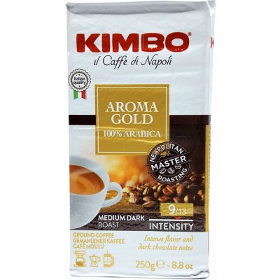kimbo aroma gold mleta kava 250 g – Heureka.cz