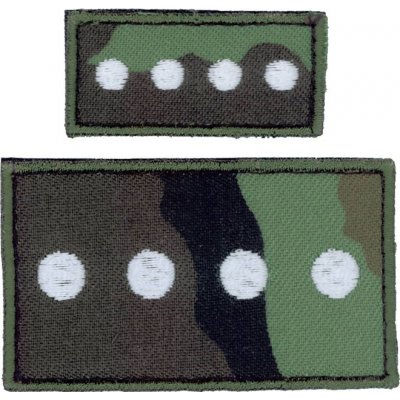 Nášivka: Hodnost AČR Rotný vz. 95 zelený malá – Zboží Dáma