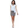 Dámské šaty BeWear letní šaty mini bez rukávu krátké světle modrá