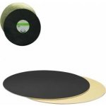 Podložka pod dort 1ks oboustranná černo zlatá 40cm - Decora – Sleviste.cz