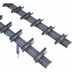 umakov-cz Hliníkový horizontální naklápěcí systém 1090 mm pro žaluziovou výplň 95x20 - pár (levý+pravý), Antracit R7016 – Hledejceny.cz