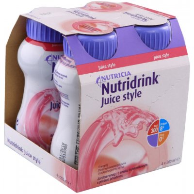 NUTRIDRINK JUICE STYLE S PŘÍCHUTÍ JAHODOVOU POR SOL 4X200ML