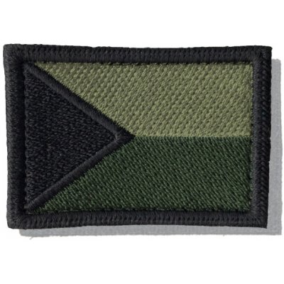 Nášivka: Vlajka Česká republika [55x38] [ssz] olivová | černá – Zboží Dáma