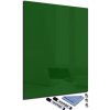 Tabule Glasdekor Magnetická skleněná tabule 100 x 150 cm tmavě zelená