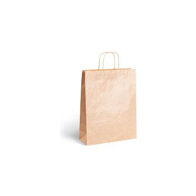 Papírová taška hnědá 320x120x410mm – Zboží Mobilmania