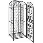 vidaXL Stojan na víno na 45 lahví kovový – Sleviste.cz