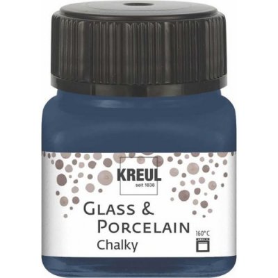 Kreul Barva na sklo a porcelán CHALKY 20 ml NÁMOŘNÍ MODRÁ – Sleviste.cz
