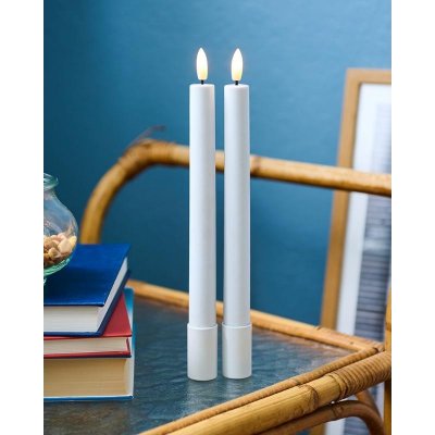 SIRIUS LED svíčka Sille Tall sada 2 kusy bílá 25 cm – Hledejceny.cz