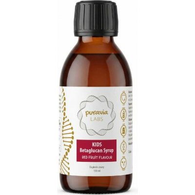 Puravia LABS KIDS Betaglukan sirup červené ovoce 150 ml – Hledejceny.cz
