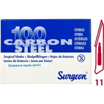 JAI SURGICAL LTD. Čepelky skalp.SURGEON č.11 steril.100ks