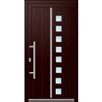OknaDvereNaMiru.cz Vchodové dveře INOX 1408 antracit 105 x 220 cm – Zboží Mobilmania