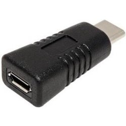 USB redukce USB C(M) - microUSB B(F), černá
