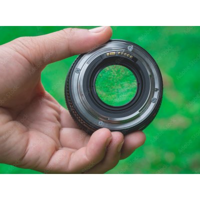WEBLUX 88270999 Fototapeta plátno Mobile lenses on a green lawn. Mobilní čočky na zeleném trávníku. rozměry 330 x 244 cm – Zboží Mobilmania