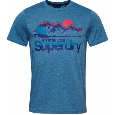 Superdry pánské tričko CL GREAT OUTDOORS TEE M1011249AZ7Z modrý