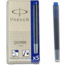 Parker 1502/0150383 inkoustové bombičky Parker, omyvatelné modrý 5 ks