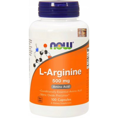 NOW Foods L-Arginine 500 100 kapslí – Zboží Dáma