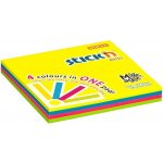 Samolepicí blok na poznámky STICKN 76 × 76 mm neon magic pad, 100 listů – Hledejceny.cz