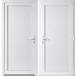OknaDvereNaMiru.cz Vchodové dveře Emily plné bílá / bílá pravé otevírání ven 110 x 210 cm – Hledejceny.cz