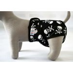 Gaga's pleny Hárací kalhotky pro psy Lebky M 16 x 42 x 26 cm – Zboží Mobilmania