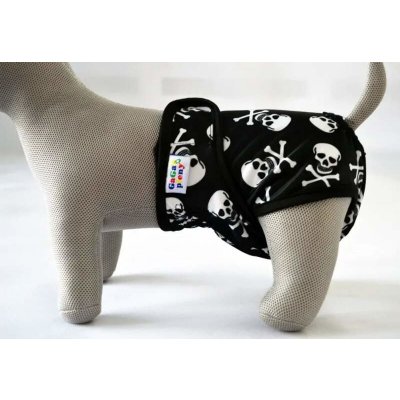 Gaga's pleny Hárací kalhotky pro psy Lebky L 18 x 54 x 28 cm – Sleviste.cz