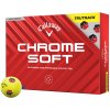 Golfový míček Callaway Chrome Soft TruTrack žluté 12 ks