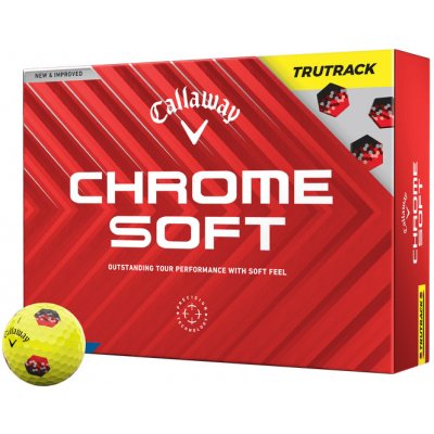 Callaway Chrome Soft TruTrack žluté 12 ks – Zboží Dáma