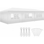 tectake 405970 pavilon miramas s 8 bočními díly, vodotěsný, 9x3m šedá – Zboží Dáma