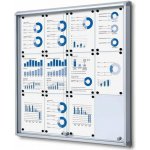 A-Z Reklama CZ Informační Vitrína s posuvnými dvířky s protipožární certifikací, SCSL12xA4 - pro 12 x A4 – Zboží Živě