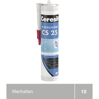 CERESIT CS 25 sanitární silikon 280g manhattan – Sleviste.cz