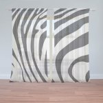 Sablio Záclony Vzor zebry: 2ks 150x250cm – Hledejceny.cz