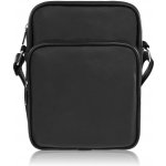 Abruzzo pánská klasická kožená taška přes rameno městská černá – Zboží Dáma