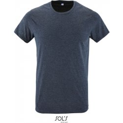 SOL's Collection tričko Regent Fit krátký rukáv pánské COT-250553t5600 Melír denim modrá