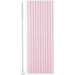 PartyDeco Plastová brčka růžová 23 cm 12 ks – Sleviste.cz
