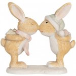Clayre & Eef Zimní dekorace zamilovaní králíčci s dárkem - 10*5*10 cm – Hledejceny.cz