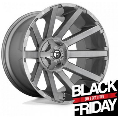 Fuel D714 CONTRA platinum 9x20 6x139,7 ET19 brushed gunmetal tinted clear | Zboží Auto
