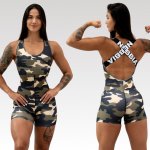 Nebbia sportovní overal krátký GYM RAT 512 camo green – Zbozi.Blesk.cz