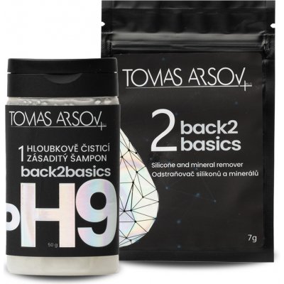 Tomas Arsov BACK2BASICS šampón 50 g+ odstranovač silikonů a minerálu 5 g dárková sada – Zboží Dáma
