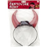 Rohy čertovské svítící plast 15cm na baterie v sáčku – Zboží Dáma